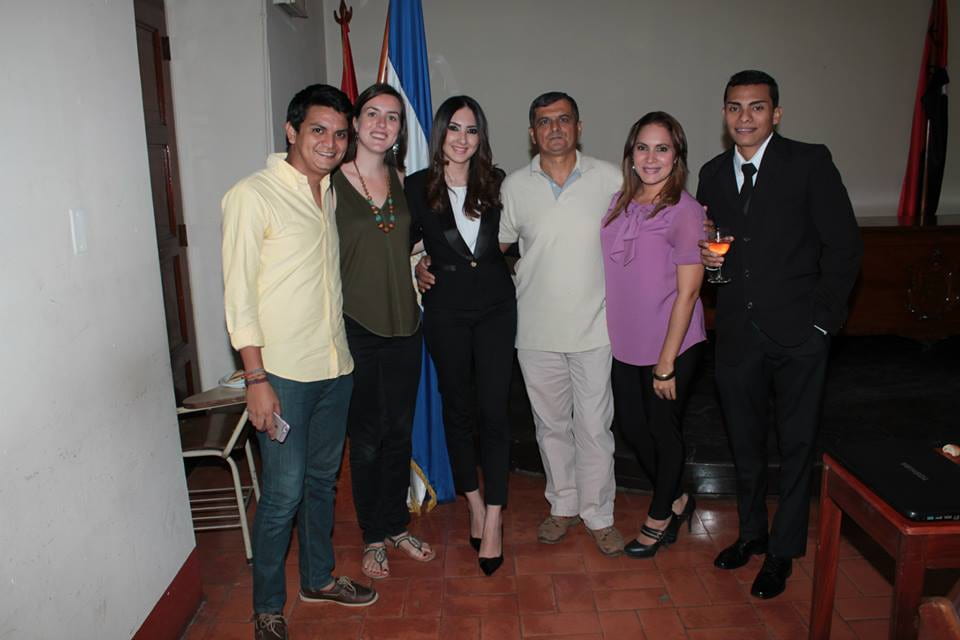 Posing with friends after my Nicaraguan friend's thesis defense.
